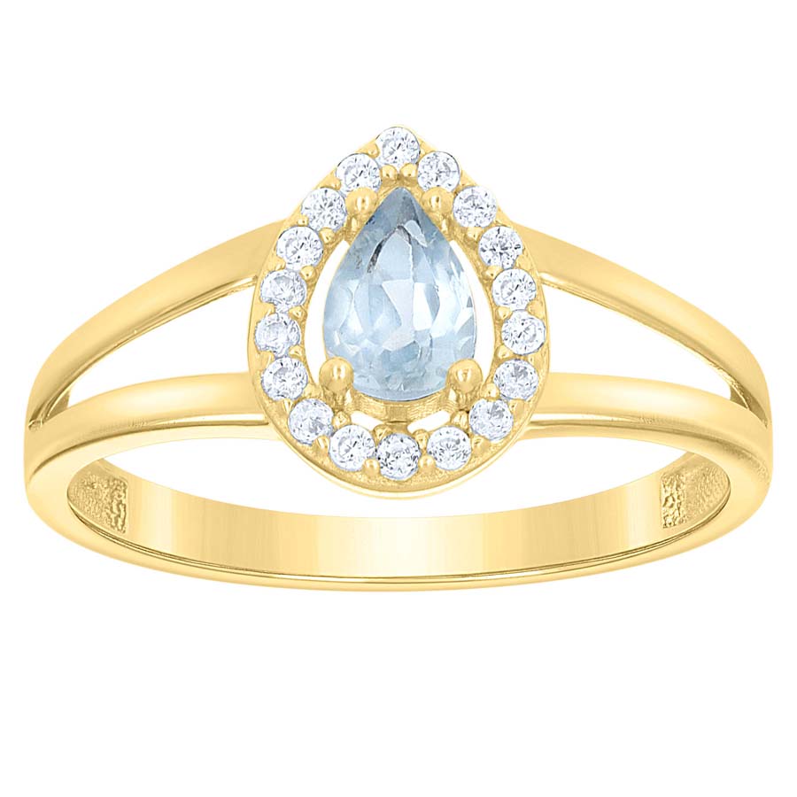 10Kt Gold Cz Ring