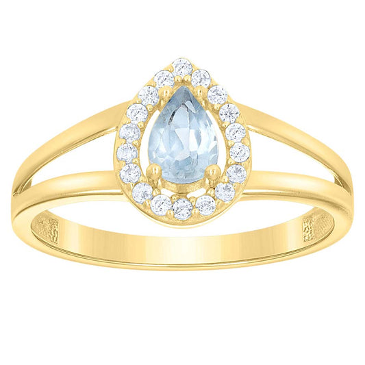 10Kt Gold Cz Ring