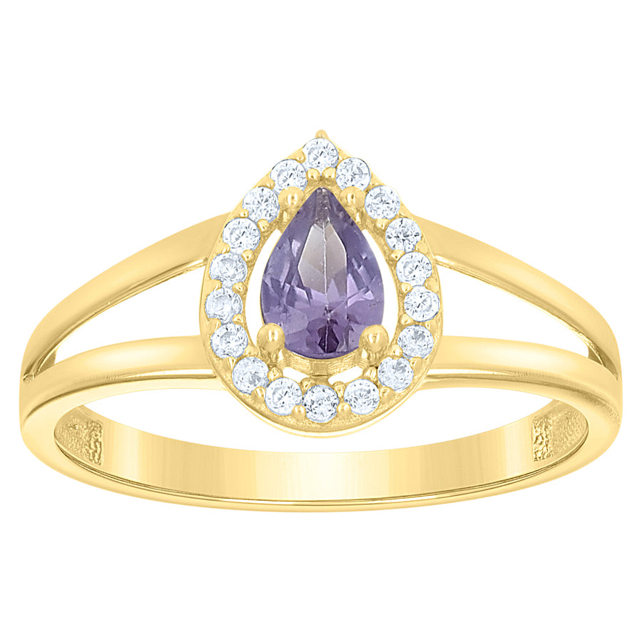 10Kt Gold Cz Ring