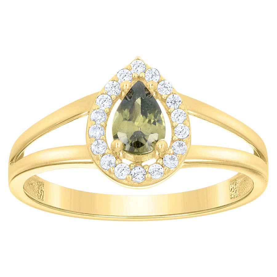 10Kt Gold Cz Ring