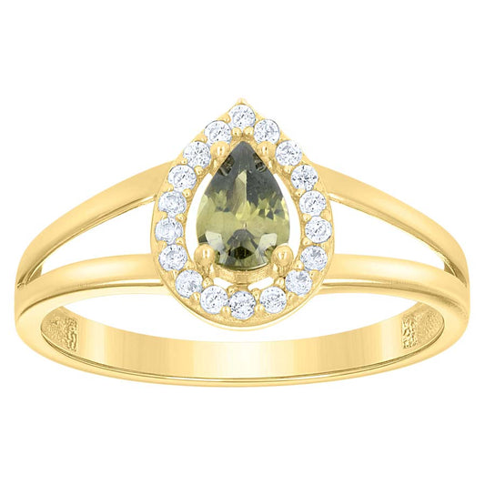 10Kt Gold Cz Ring
