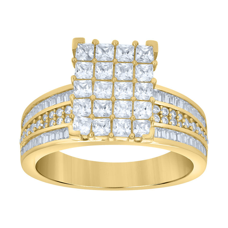 10Kt Gold Cz Ring