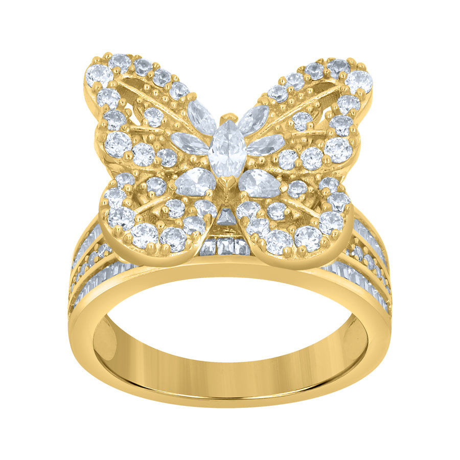 10Kt Gold Cz Ring