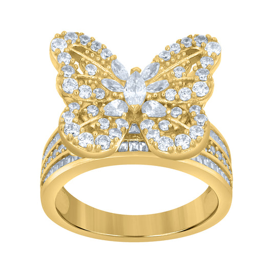 10Kt Gold Cz Ring