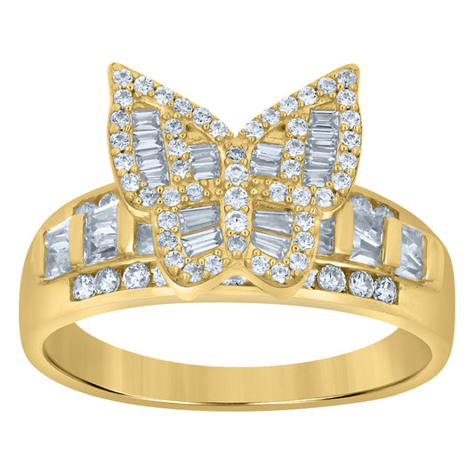 10Kt Gold Cz Ring