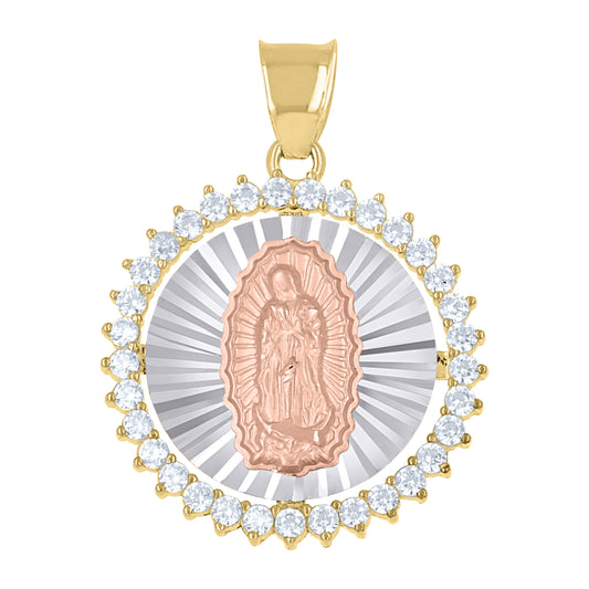 10Kt Gold Cubic Zirconia Pendant