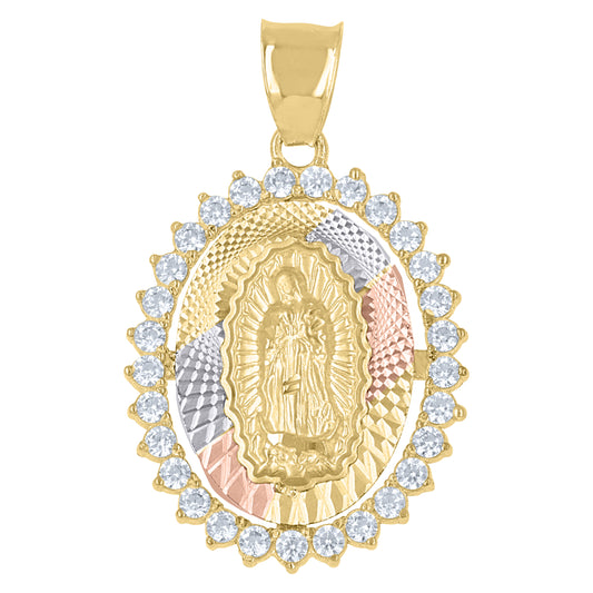 10Kt Gold Cubic Zirconia Pendant