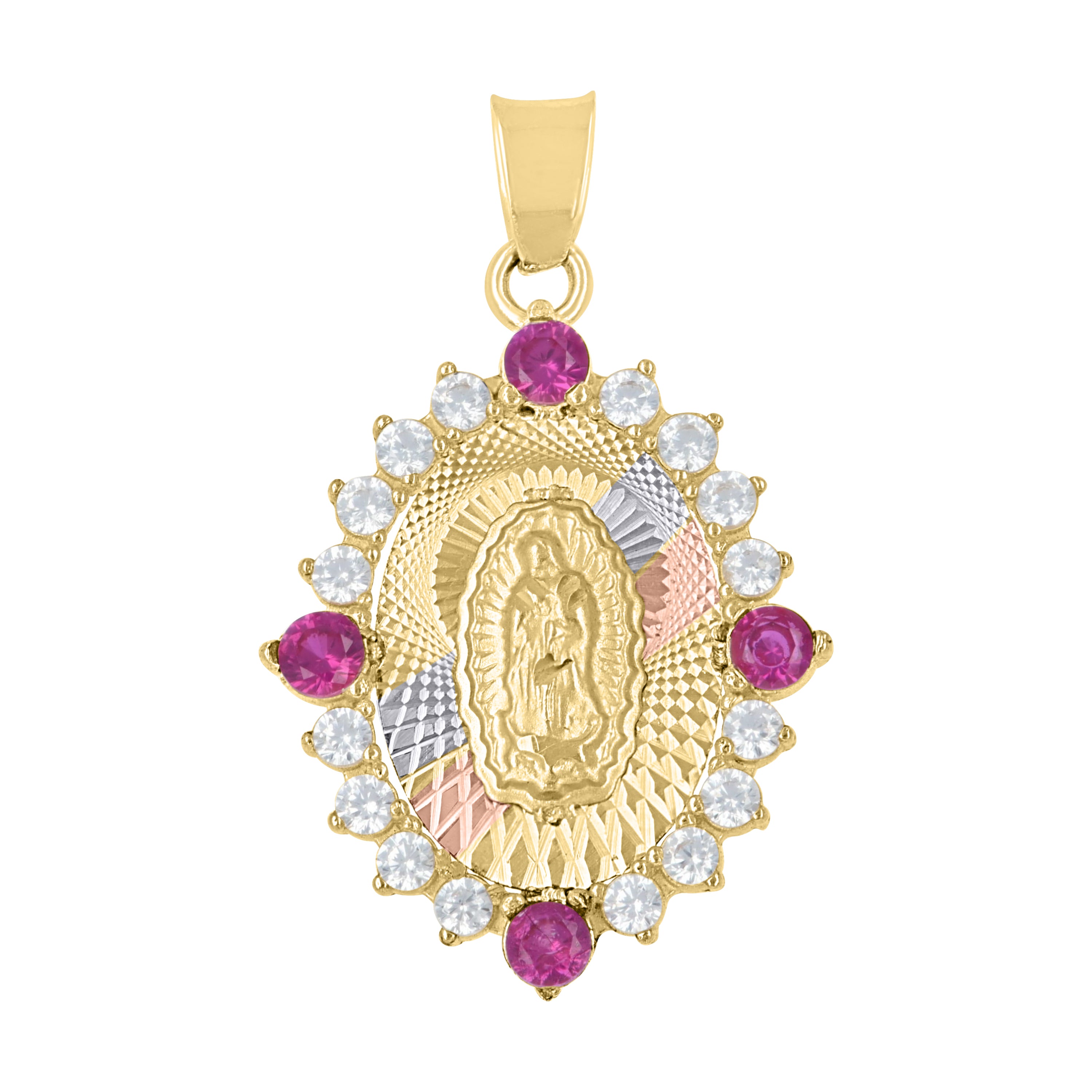 10Kt Gold Cubic Zirconia Pendant