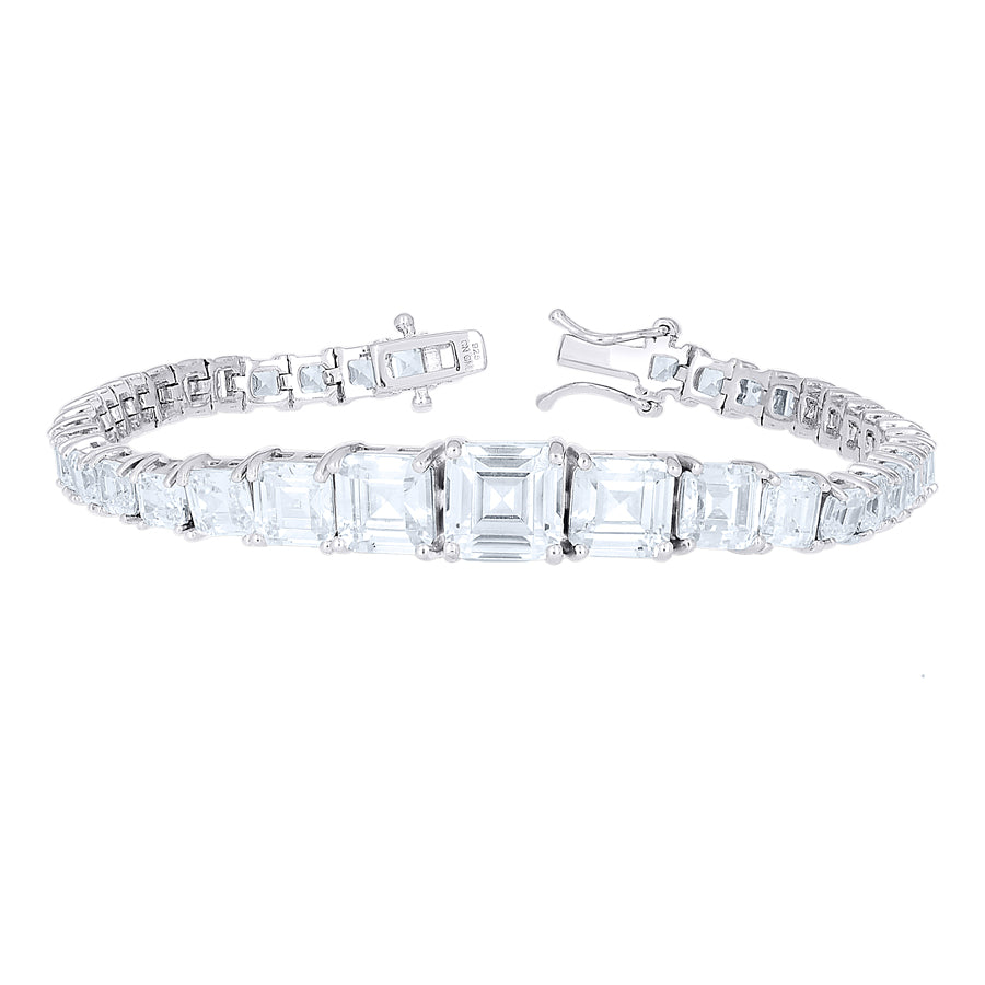 925 Sterling Silver Fancy Bracelet 7.25"
