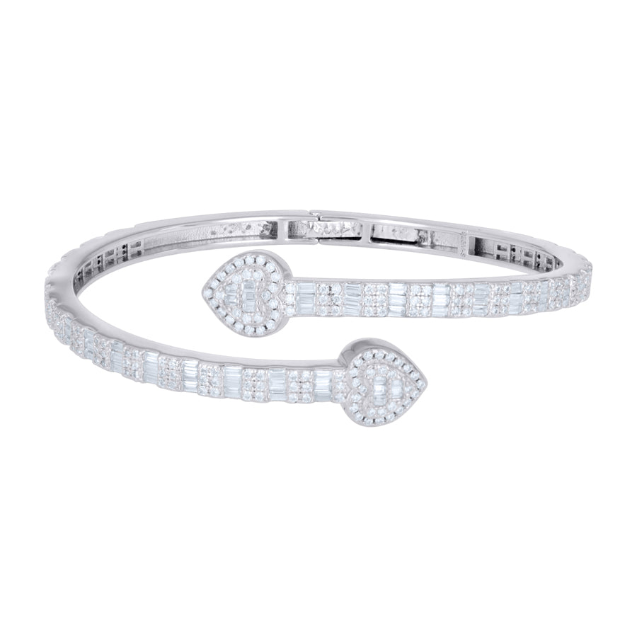 925 Sterling Silver Moissanite Bangle