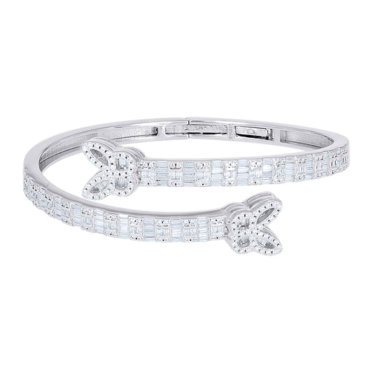 925 Sterling Silver Moissanite Bangle