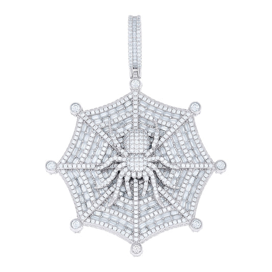 925 Sterling Silver Moissanite Pendant