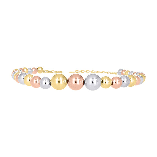 10Kt Gold Fancy Bracelet 8" (7"+1")