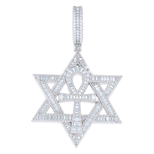 925 Sterling Silver Moissanite Pendant