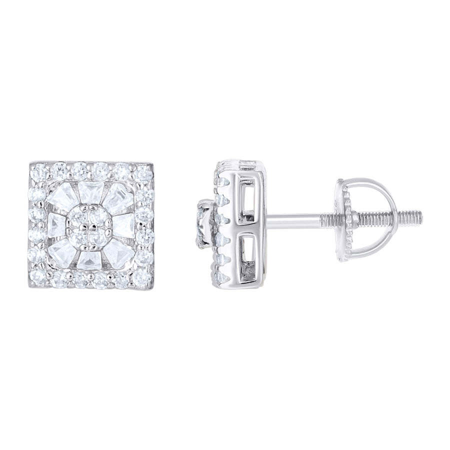 925 Sterling Silver Cz Earrings