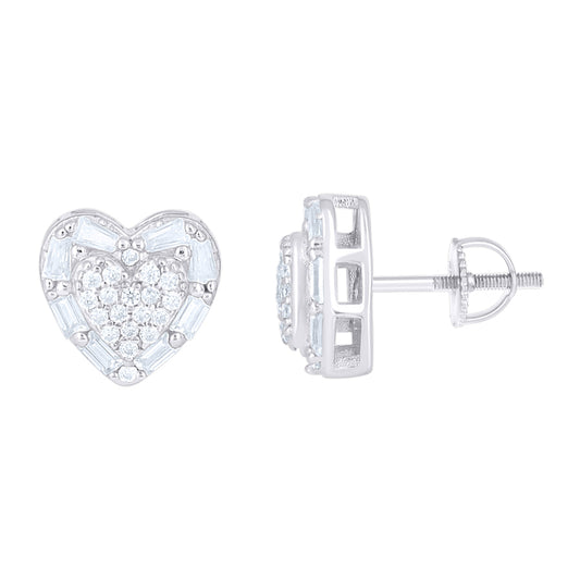925 Sterling Silver Cz Earrings