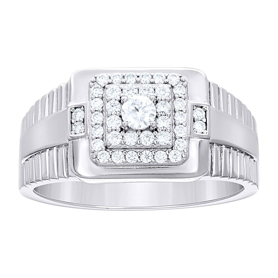 925 Sterling Silver Cz Ring