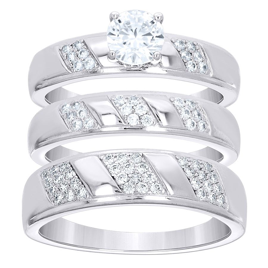 925 Sterling Silver Cz Ring