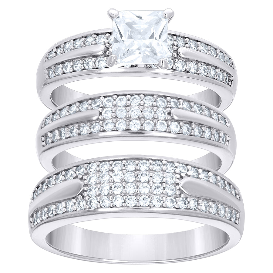 925 Sterling Silver Cz Ring