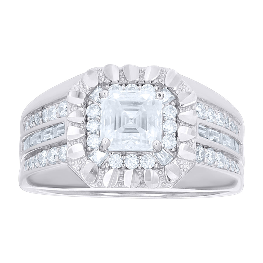 925 Sterling Silver Cz Ring