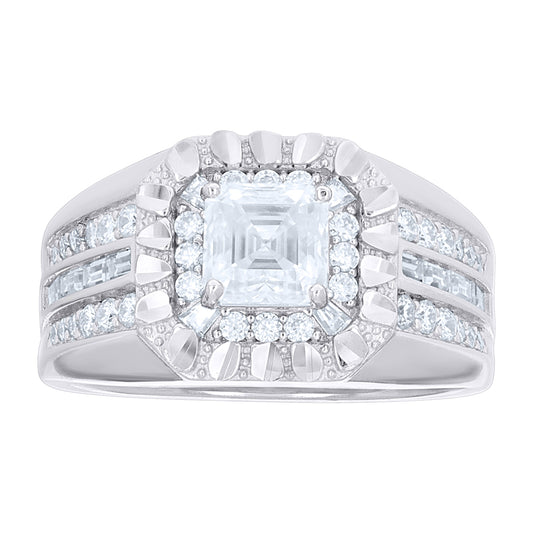 925 Sterling Silver Cz Ring