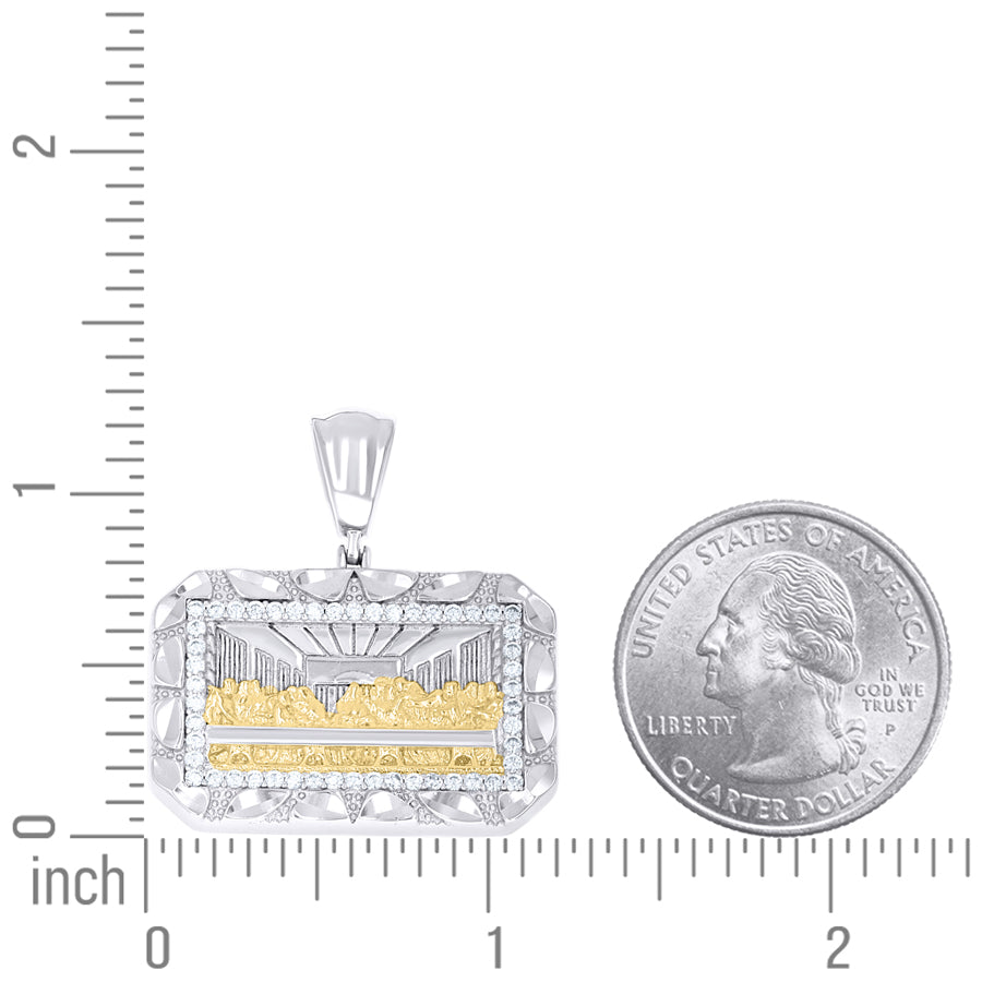 925 Sterling Silver Cz Pendant