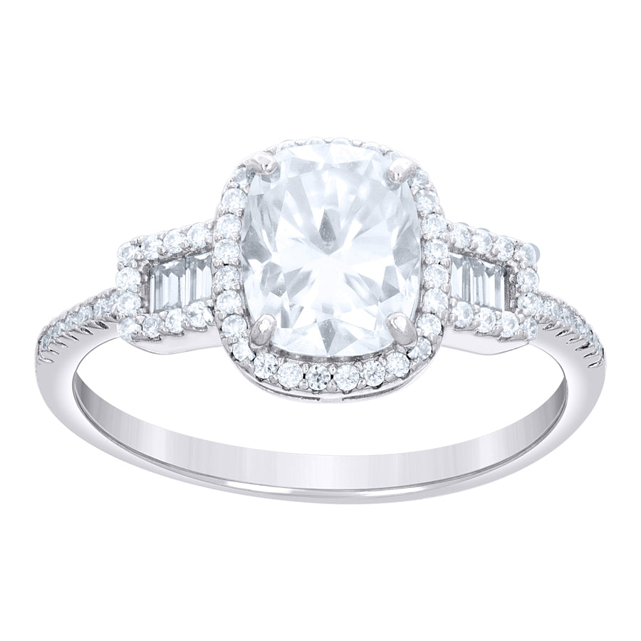 925 Sterling Silver Cz Ring