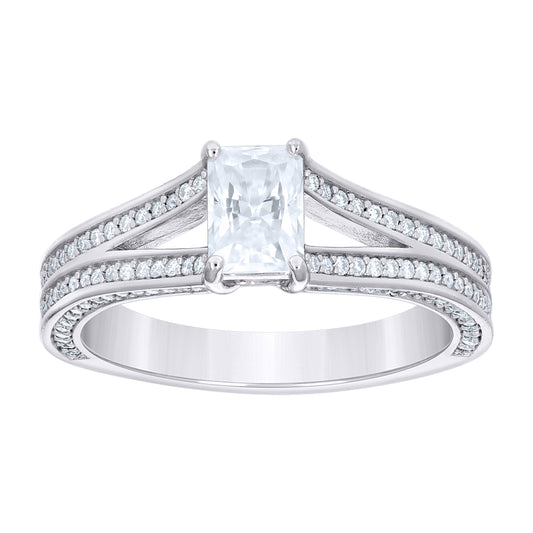 925 Sterling Silver Cz Ring