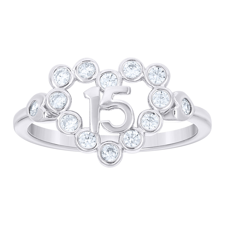 925 Sterling Silver Cz Ring