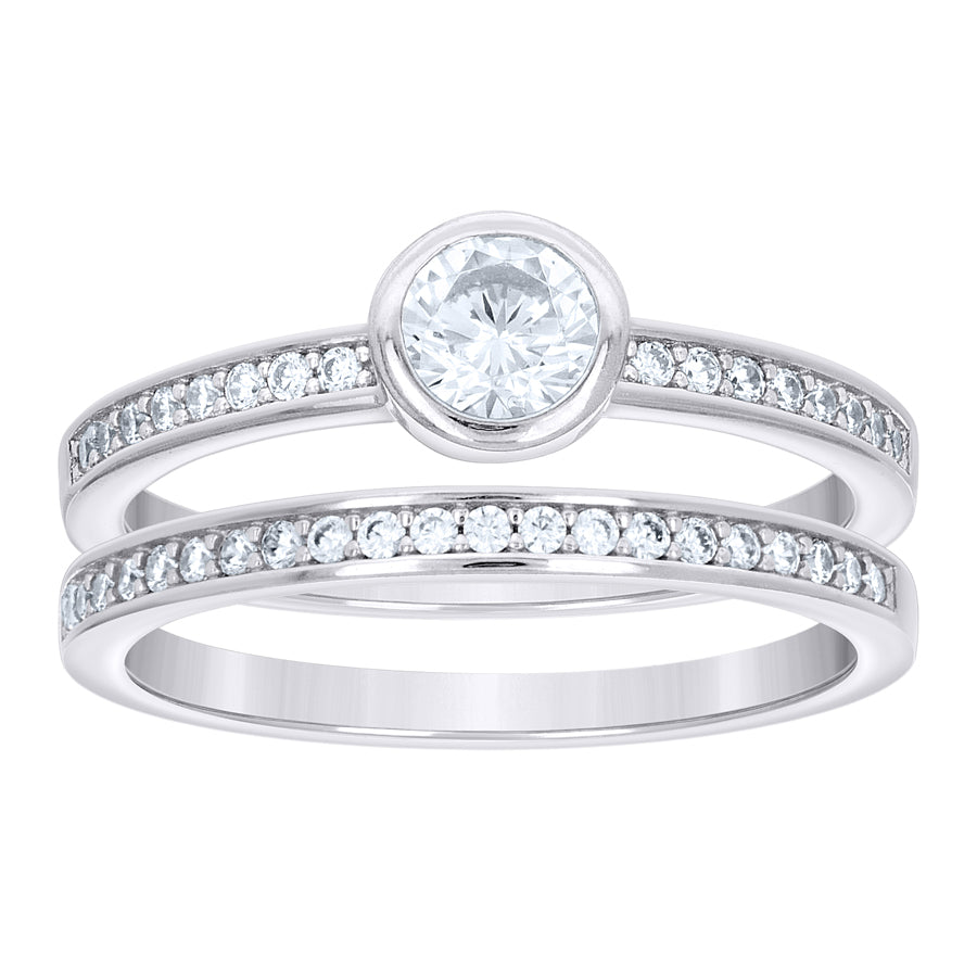 925 Sterling Silver Cz Ring