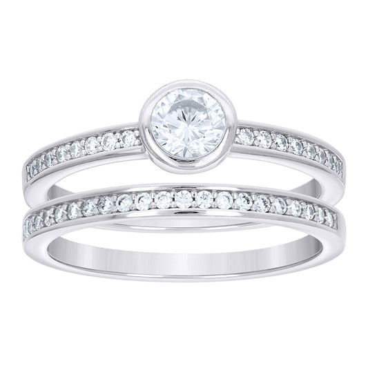 925 Sterling Silver Cz Ring