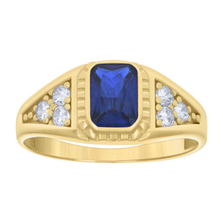 14K Gold Cz Ring
