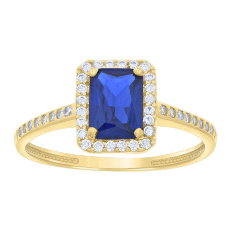 14K Gold Cz Ring