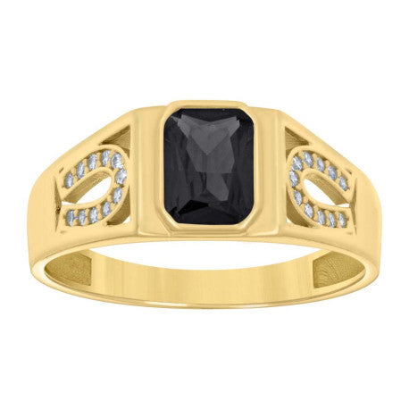 14K Gold Cz Ring
