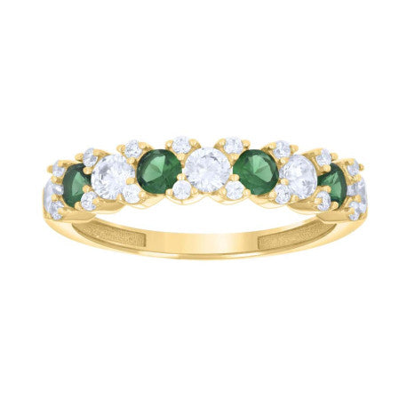 14K Gold Cz Ring