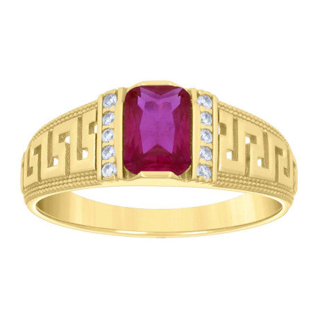14K Gold Cz Ring