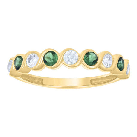 14K Gold Cz Ring