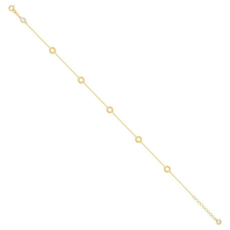 14Kt Gold Anklet 10" (9"+1")