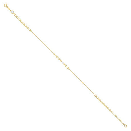 14Kt Gold Anklet 10" (9"+1")