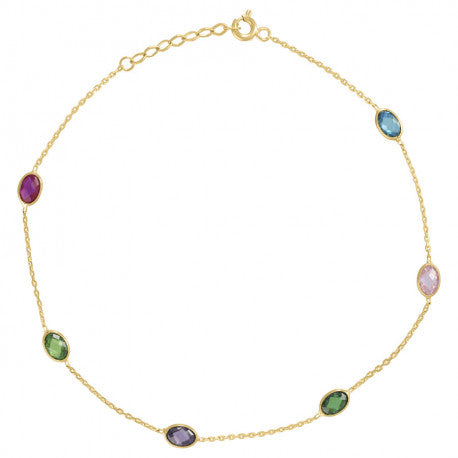 14kt Gold Anklet 10"