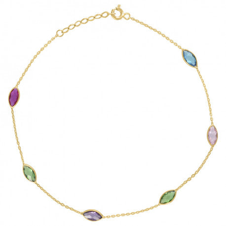 14kt Gold Anklet 10"