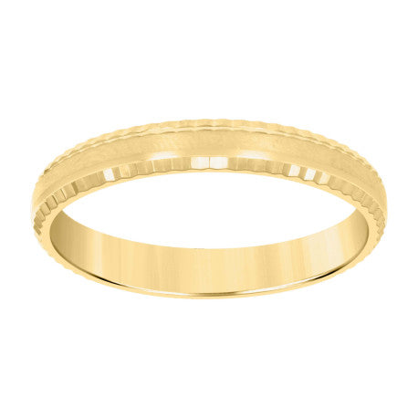 14Kt Gold Band Ring 4mm-S7-S13
