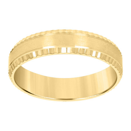14Kt Gold Band Ring 6mm-S7-S13