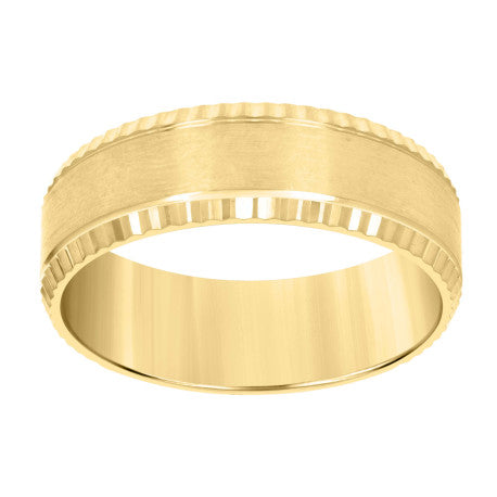 14Kt Gold Band Ring 8mm-S7-S13