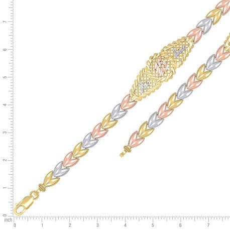 14Kt Gold Bracelet 7.5"