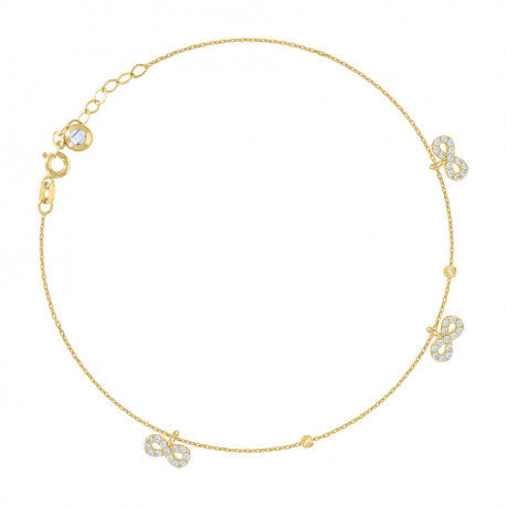 14Kt Gold Bracelet/Anklet 10"