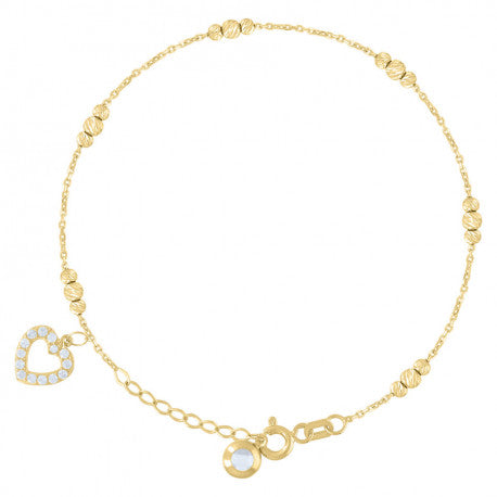 14Kt Gold Bracelet/Anklet 8"