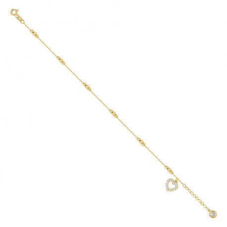 14Kt Gold Bracelet/Anklet 8"