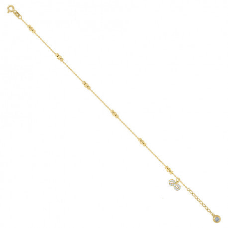 14Kt Gold Bracelet/Anklet 8"
