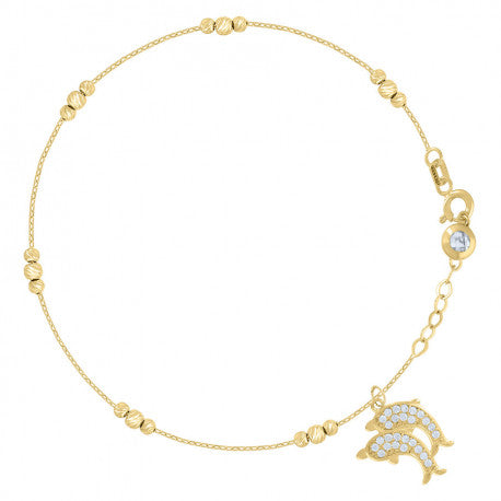14Kt Gold Bracelet/Anklet 8"